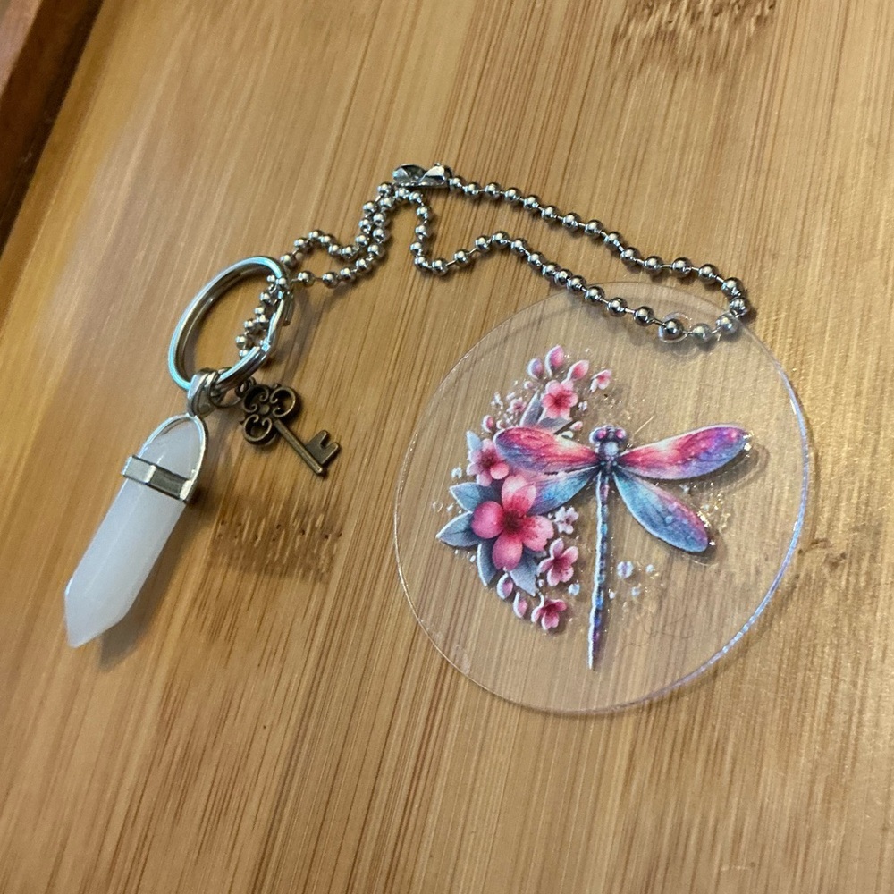 Rearview mirror chain, handmade!  Great car decor!